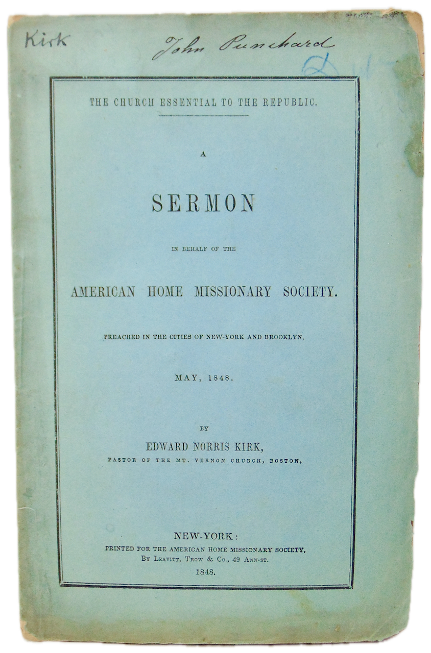 The Church Essential to the Republic: American Home Missionary Society 1848