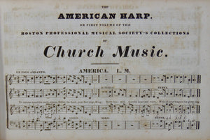 Zeuner.  The American Harp oblong Church Music book (1839)