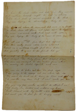 Load image into Gallery viewer, Manuscript poem DEATH by DROWNING of the child Martha Stevens of Factoryville