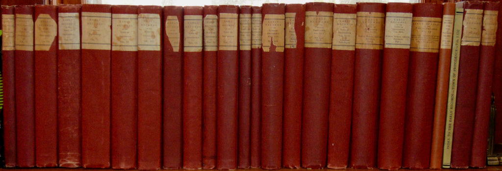 The Early Records of the Town of Providence (24 volumes) Roger Williams