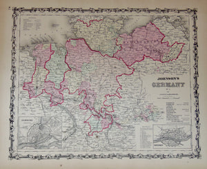 [MAP] Johnson's Germany no. I. (c. 1861)