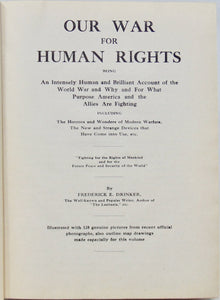 Drinker.  Our War for Human Rights, The Great War (1918)