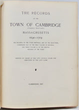 Load image into Gallery viewer, Records of the Town of Cambridge, Mass. 1630-1703