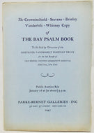 [Bay Psalm Book] 1947 descriptive Auction Catalogue