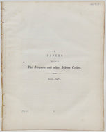 O'Callaghan. Papers relating to The Iroquois and other Indian Tribes: 1666-1675