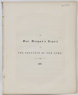 O'Callaghan. Gov. Dongan's Report on the Province of New-York, 1687