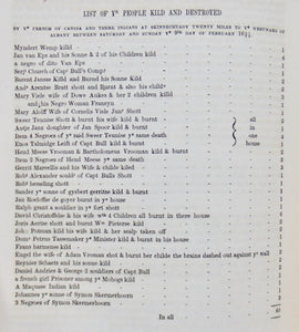 O'Callaghan. Invasion of New-York and Burning of Schenectady by the French, 1690