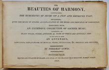 Load image into Gallery viewer, Lewis, Freeman. The Beauties of Harmony (1818) Shape-Note Tunebook