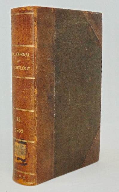 American Journal of Psychology: An Historical Study of the Edwardean Revivals 1902