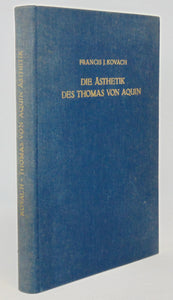 Kovach. Die Ästhetik Des Thomas Von Aquin