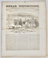 Rural Repository, July 16, 1842: Jefferson's Residence, Monticello, Va.