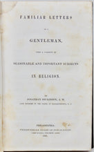 Load image into Gallery viewer, Dickinson, Jonathan. Familiar Letters to a Gentleman on Important Subjects in Religion