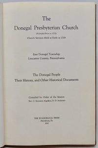 The Donegal Presbyterian Church (Founded Prior to 1721)