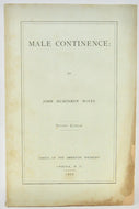 Noyes, John Humphrey. Male Continence