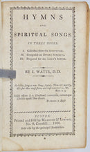 Load image into Gallery viewer, Watts.  The Psalms of David and Hymns &amp; Spiritual Songs 1806 Boston imprint