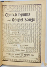 Load image into Gallery viewer, Sankey, McGranahan, Stebbins. Church Hymns and Gospel Songs