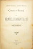 Carita di Patria. Ai Fratelli Dimenticati. Ricordo. (1889)