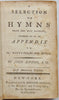 Rippon, John. A Selection of Hymns from the best Authors, First American Edition 1792