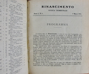 Murri, Romolo. Lo Stato e i Partiti Politici nel dopo Guerra (Rinascimento Rivista Trimestrale)