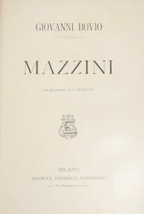 Bovio, Giovanni. Mazzini  (1905)