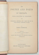 Load image into Gallery viewer, [FINE BINDING] The Poetry &amp; Poets of Britain, from Chaucer to Tennyson (1850)