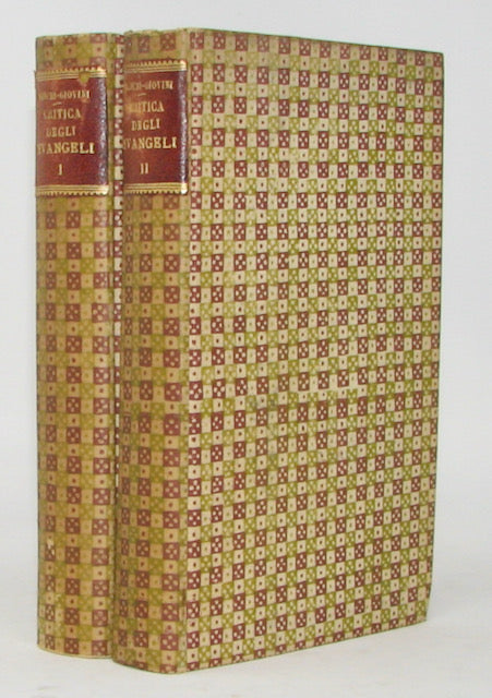 Bianchi-Giovini, A. Critica degli Evangeli. Due volumi, completo (1862)