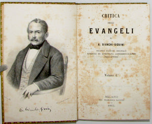 Bianchi-Giovini, A. Critica degli Evangeli. Due volumi, completo (1862)